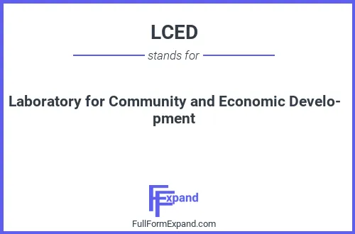 Full form of LCED