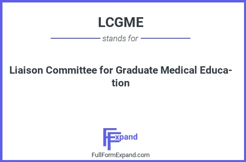 Full form of LCGME