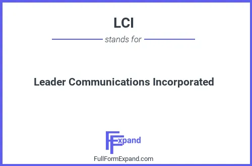 Full form of LCI