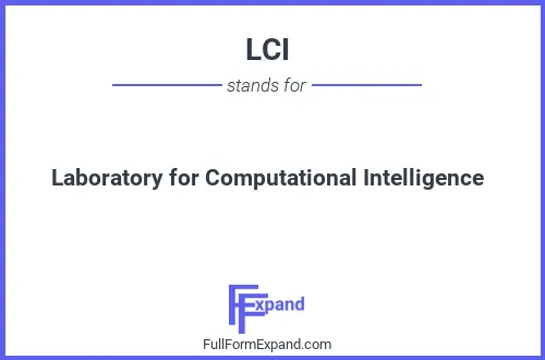 Full form of LCI