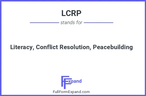 Full form of LCRP