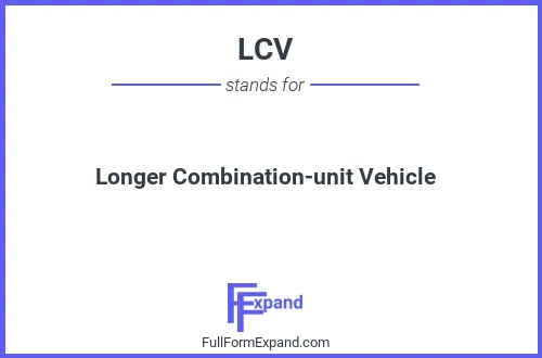Full form of LCV