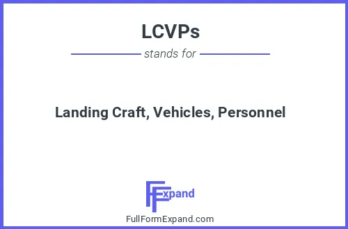 Full form of LCVPs