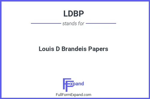 Full form of LDBP
