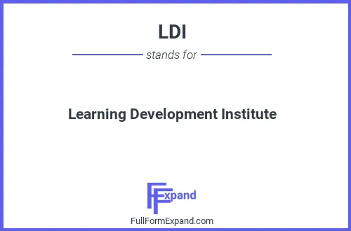 Full form of LDI