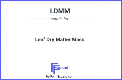 Full form of LDMM