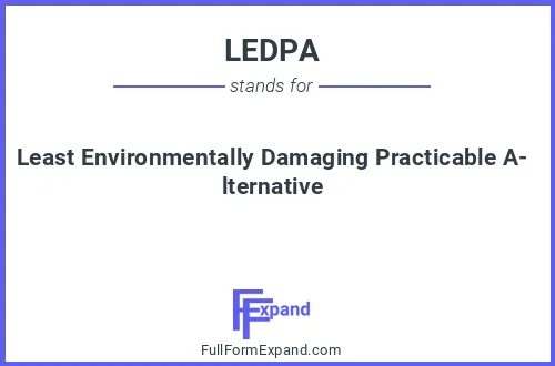 Full form of LEDPA