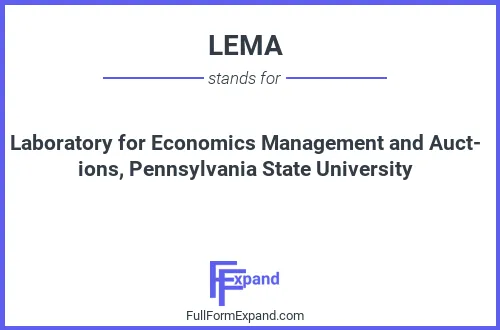 Full form of LEMA