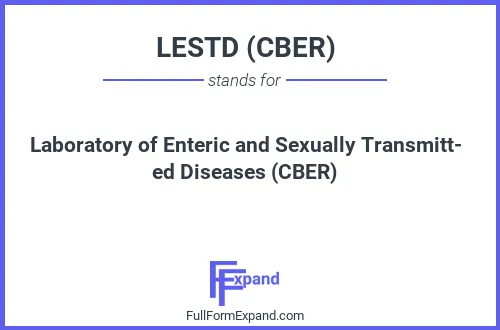 Full form of LESTD (CBER)