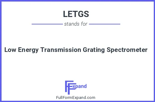 Full form of LETGS