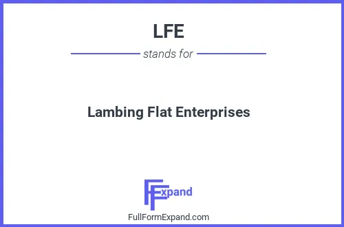 Full form of LFE