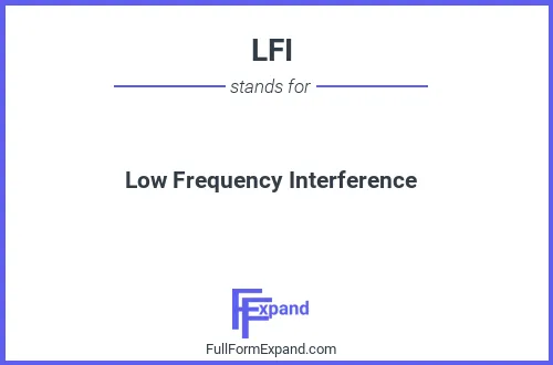 Full form of LFI