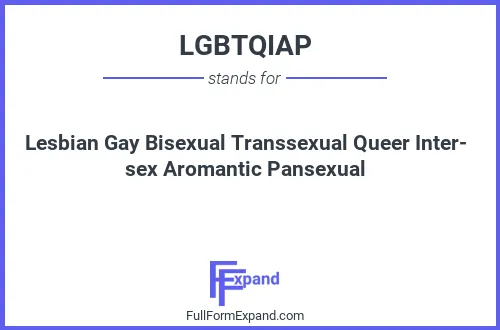 Full form of LGBTQIAP