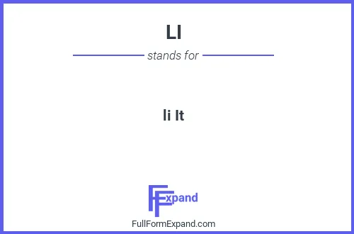 Full form of LI