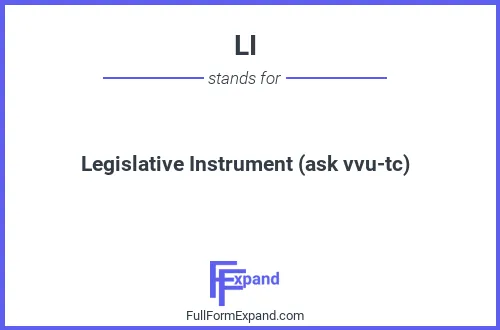 Full form of LI
