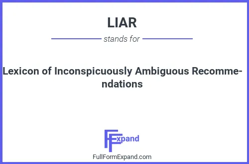 Full form of LIAR