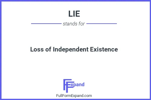 Full form of LIE