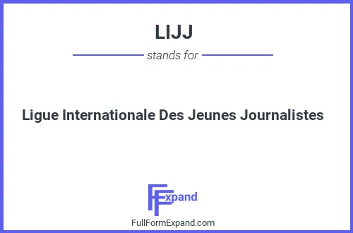 Full form of LIJJ