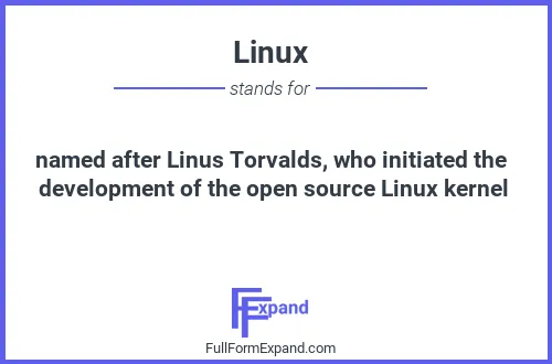 Full form of Linux