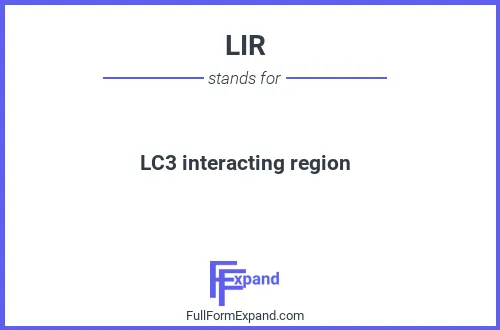 Full form of LIR
