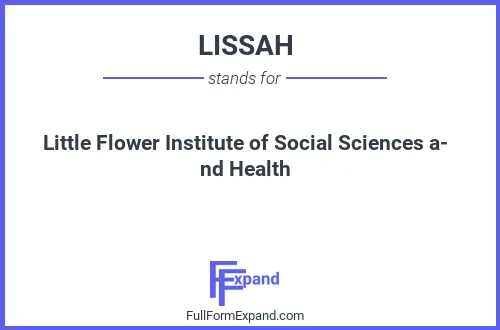 Full form of LISSAH