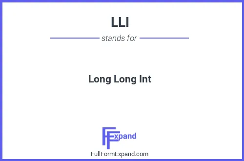 Full form of LLI