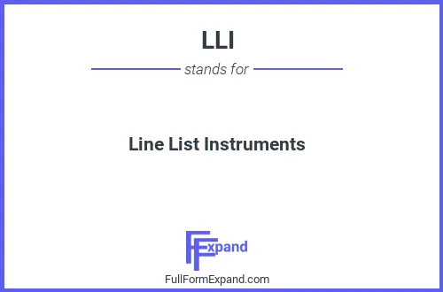Full form of LLI