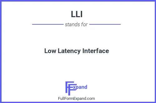Full form of LLI