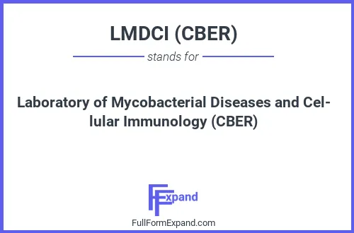 Full form of LMDCI (CBER)
