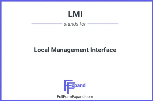 Full form of LMI