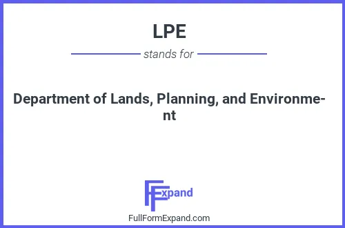 Full form of LPE