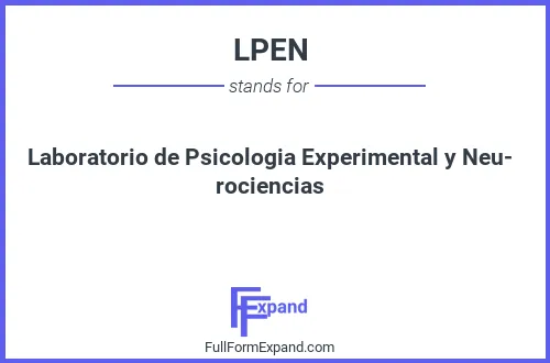 Full form of LPEN
