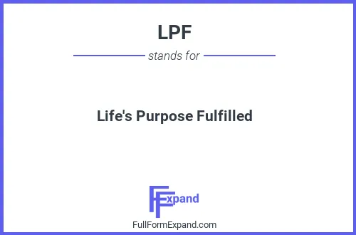 Full form of LPF