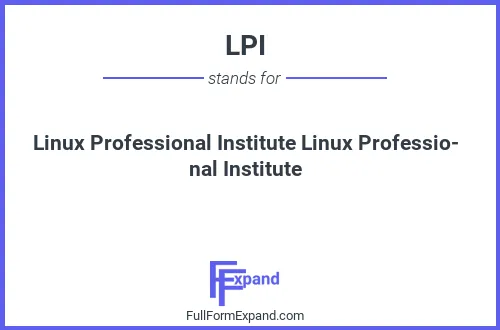 Full form of LPI