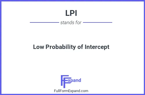 Full form of LPI