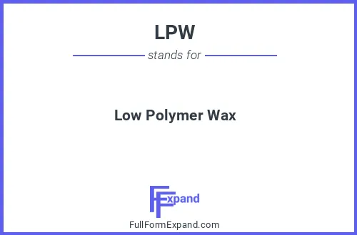 Full form of LPW