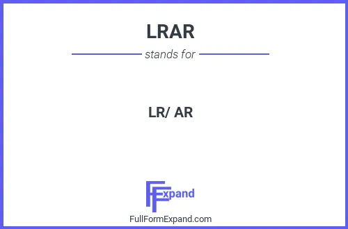 Full form of LRAR