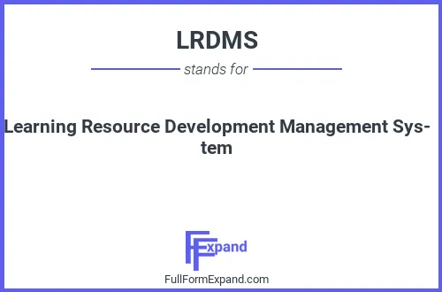 Full form of LRDMS