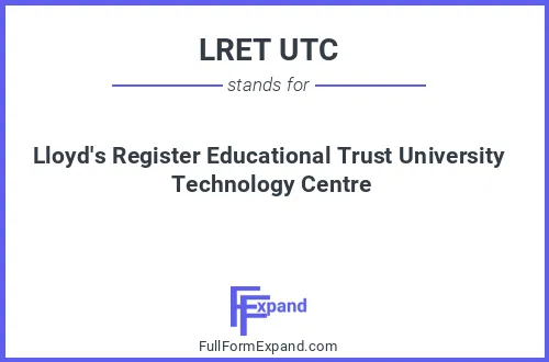 Full form of LRET UTC