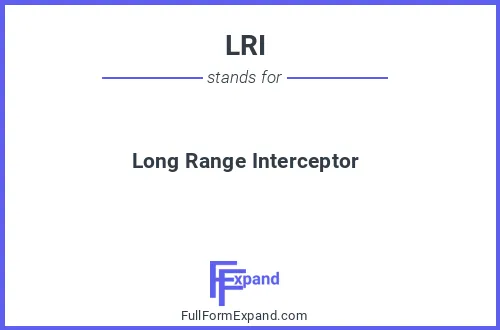 Full form of LRI