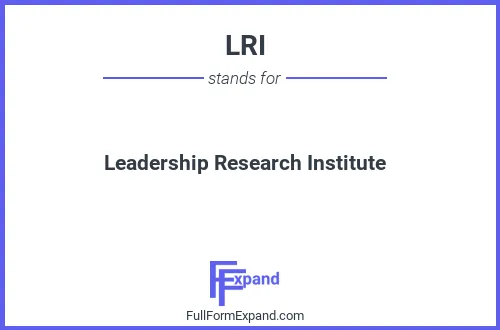 Full form of LRI