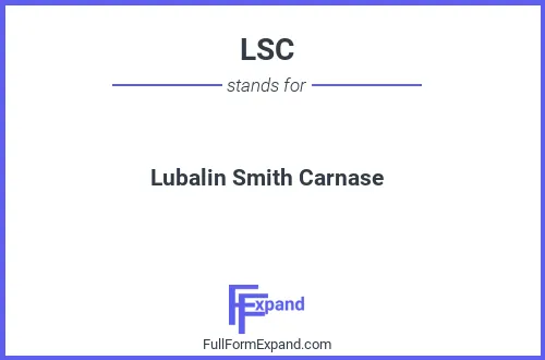 Full form of LSC