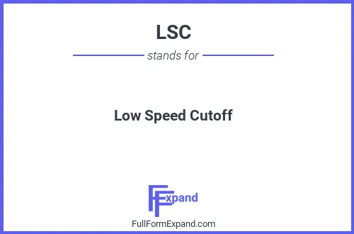 Full form of LSC