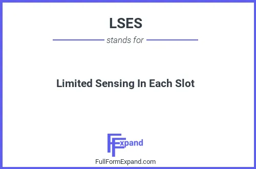 Full form of LSES