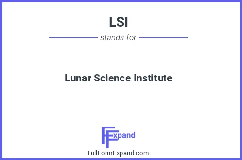 Full form of LSI