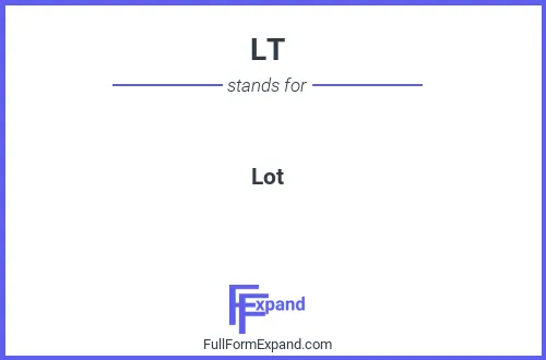 Full form of LT