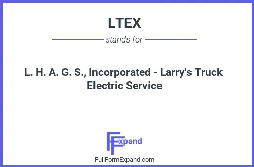 Full form of LTEX