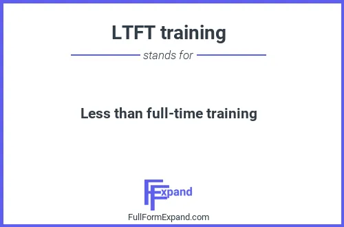 Full form of LTFT training