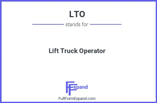 Full form of LTO
