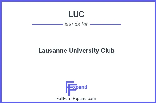 Full form of LUC